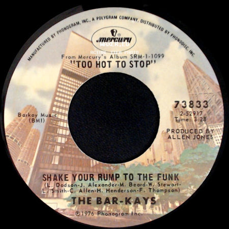 The Bar-Kays - Summer Of Our Love / Shake Your Rump To The Funk side B