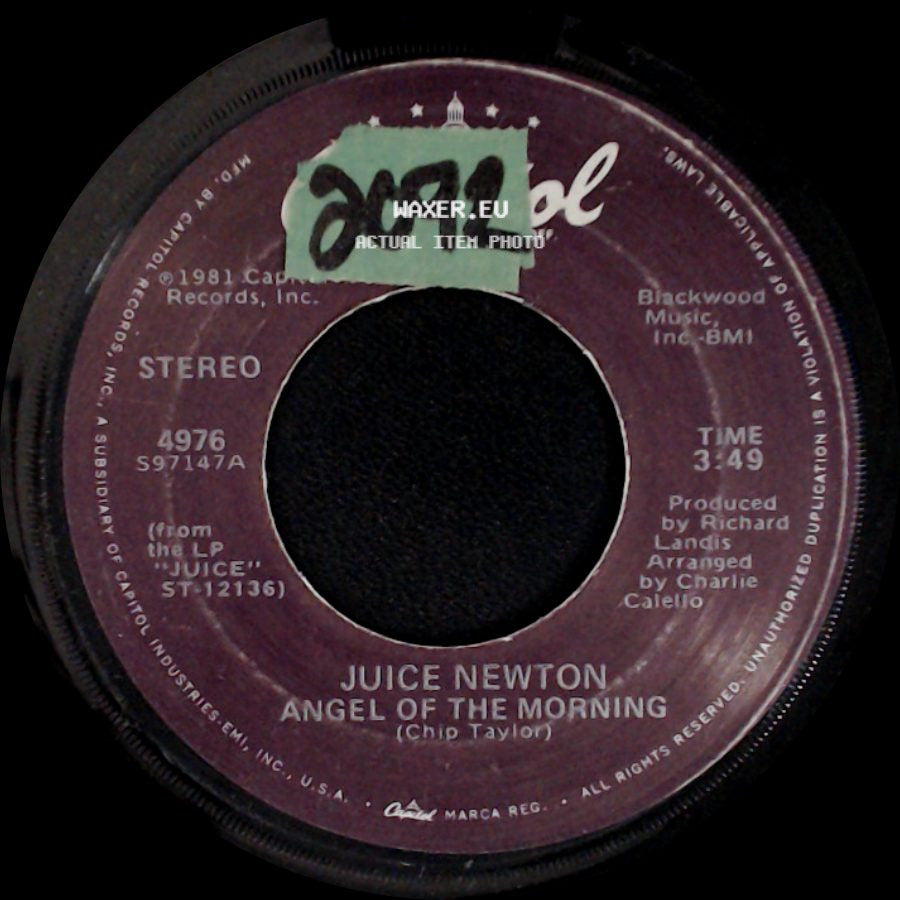 Juice Newton - Angel Of The Morning / Headin' For A Heartache side A
