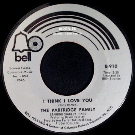 The Partridge Family - I Think I Love You / Somebody Wants To Love You side A
