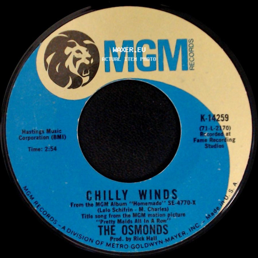 The Osmonds - Double Lovin' / Chilly Winds side B