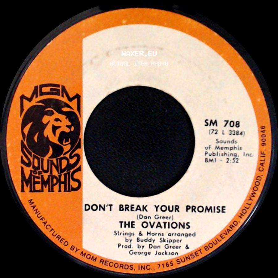 The Ovations - Don't Break Your Promise / Touching Me side A