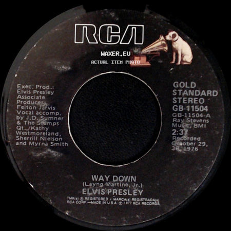 Elvis Presley - Way Down / My Way side A