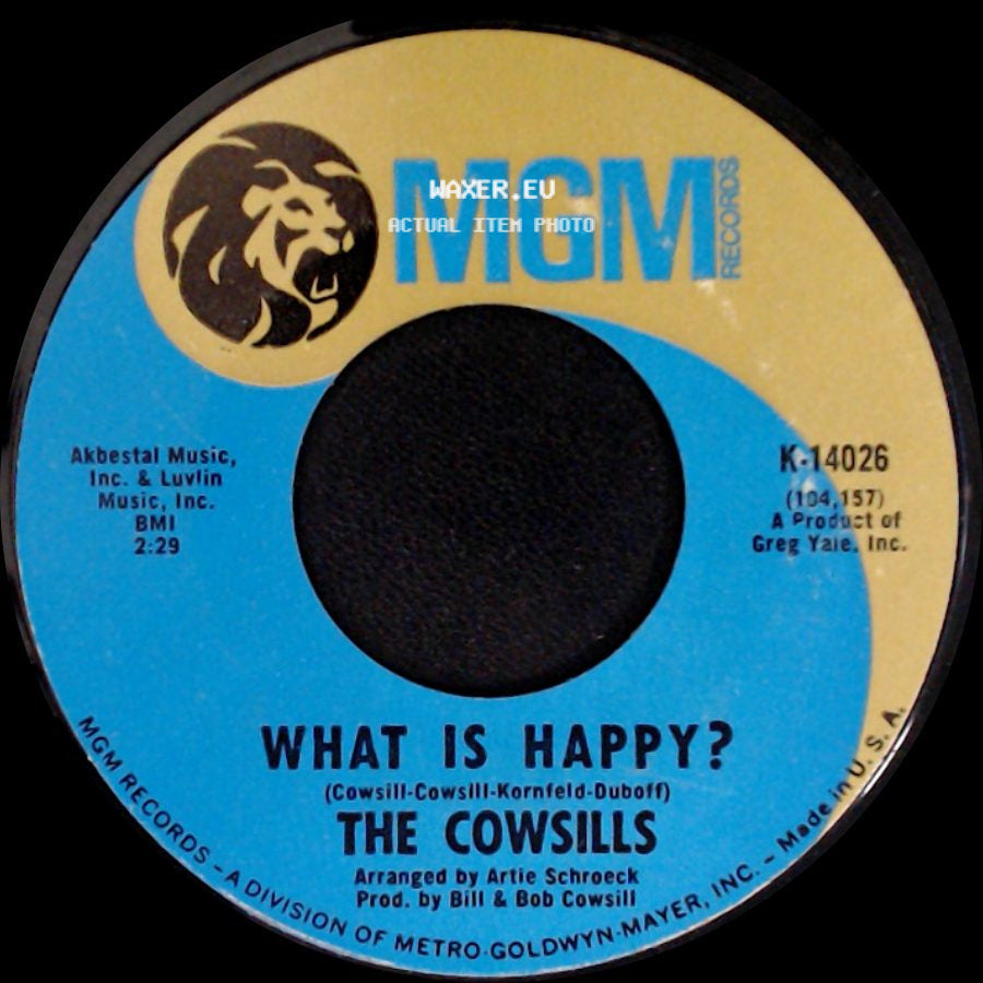 The Cowsills - Hair / What Is Happy? side B
