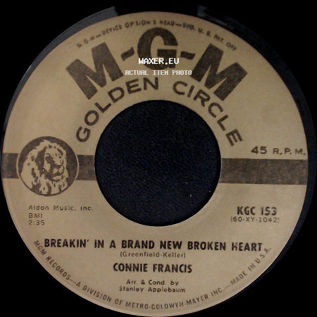 Connie Francis - Breakin' In A Brand New Broken Heart / Someone Else's Boy side A