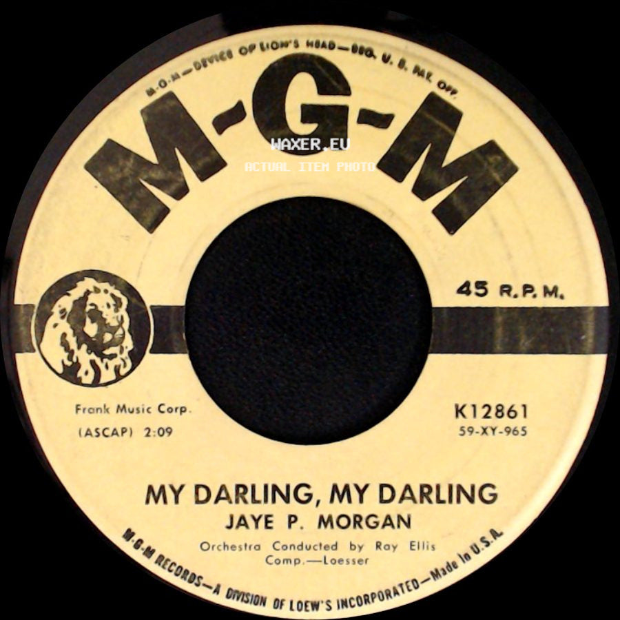 Jaye P. Morgan - My Darling, My Darling / Thoughts Of Love side A
