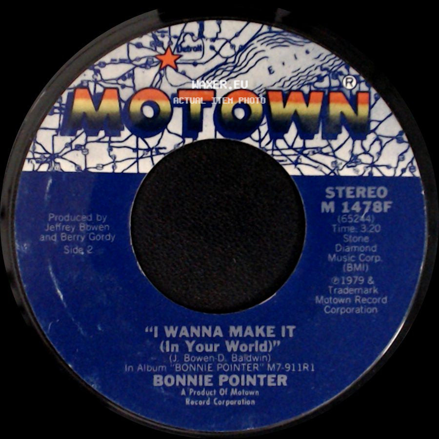 Bonnie Pointer - I Can't Help Myself (Sugar Pie, Honey Bunch) / I Wanna Make It (In Your World) side B