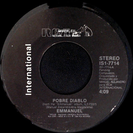 Emmanuel - Pobre Diablo / Porque Ella No Sabe Vivir Sin Mi side A