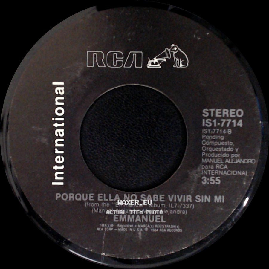 Emmanuel - Pobre Diablo / Porque Ella No Sabe Vivir Sin Mi side B