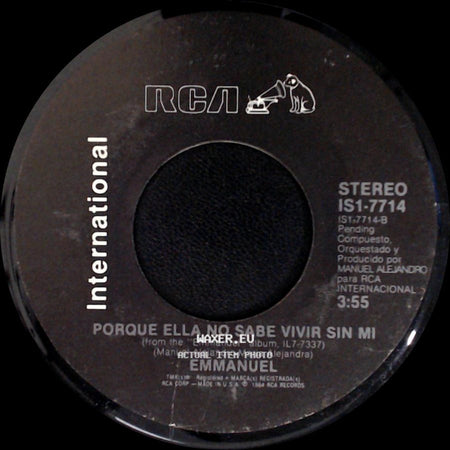 Emmanuel - Pobre Diablo / Porque Ella No Sabe Vivir Sin Mi side B