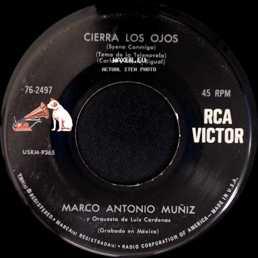 Marco Antonio Muñiz / Marco Antonio Muñiz Y Orquesta De Luis Cardenas - Igual Te Olvidare - Balada / Cierra Los Ojos side B