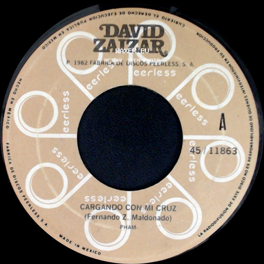David Zaizar / David Zalzar - Cargando Con Mi Cruz / La Carta side A