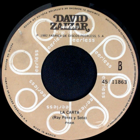 David Zaizar / David Zalzar - Cargando Con Mi Cruz / La Carta side B