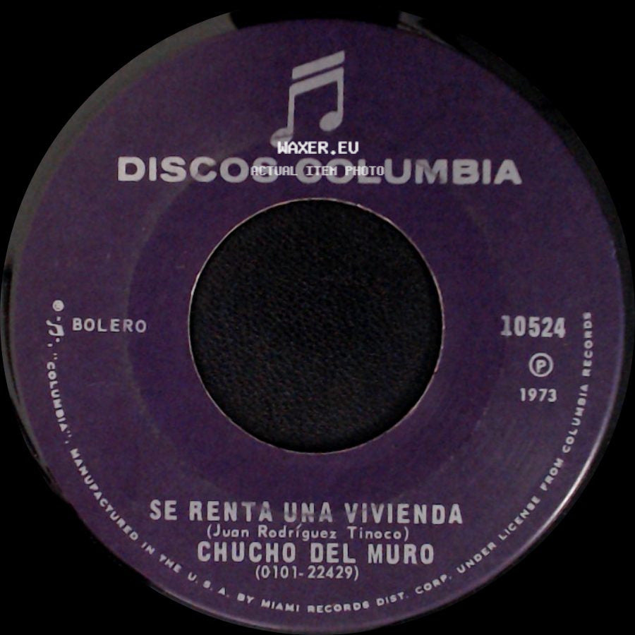 Chucho Del Muro - Dejame Rehacer Mi Vida / Se Renta Una Vivienda side B