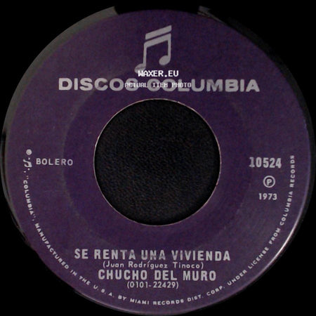 Chucho Del Muro - Dejame Rehacer Mi Vida / Se Renta Una Vivienda side B