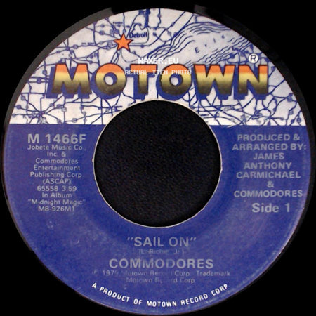 Commodores - Sail On / Thumpin' Music side A
