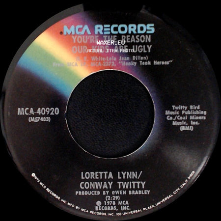 Loretta Lynn/Conway Twitty - You're The Reason Our Kids Are Ugly / From Seven Till Ten side A