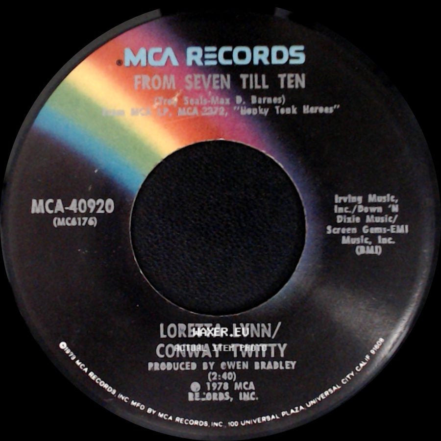 Loretta Lynn/Conway Twitty - You're The Reason Our Kids Are Ugly / From Seven Till Ten side B