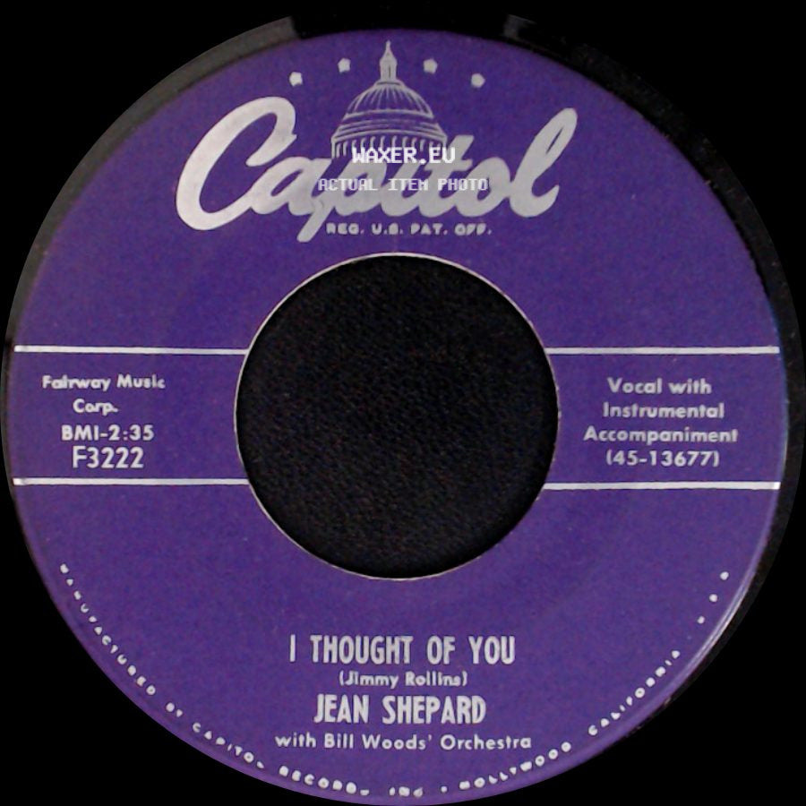 Jean Shepard - I Thought Of You / Beautiful Lies side A
