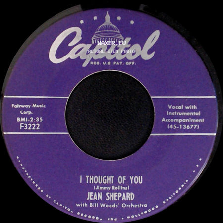 Jean Shepard - I Thought Of You / Beautiful Lies side A