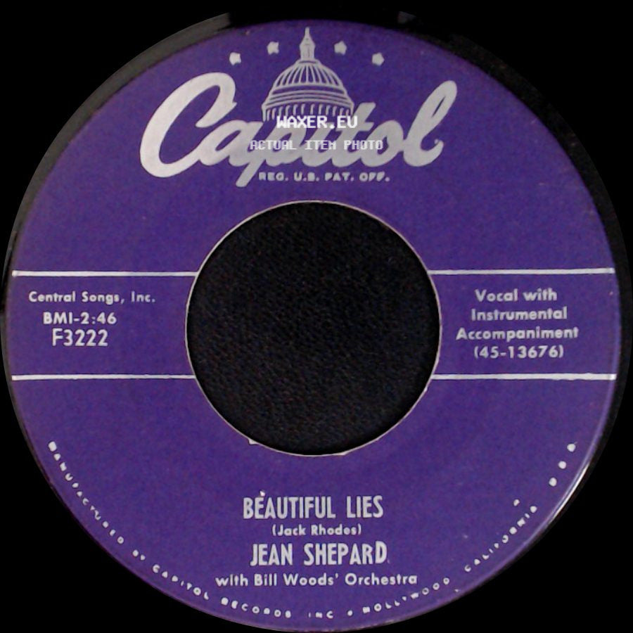 Jean Shepard - I Thought Of You / Beautiful Lies side B