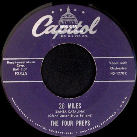The Four Preps - 26 Miles (Santa Catalina) / It's You side A