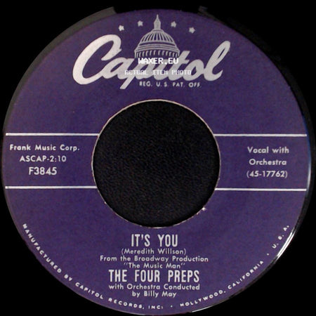 The Four Preps - 26 Miles (Santa Catalina) / It's You side B