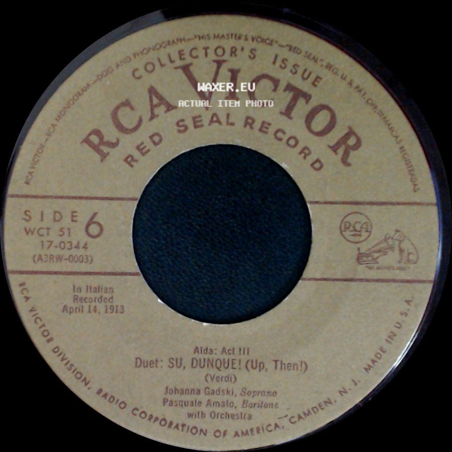 Rosa Ponselle - O Patria Mia / Aida: Act Iii Duet: Su, Dunque! (Up, Then!) side B