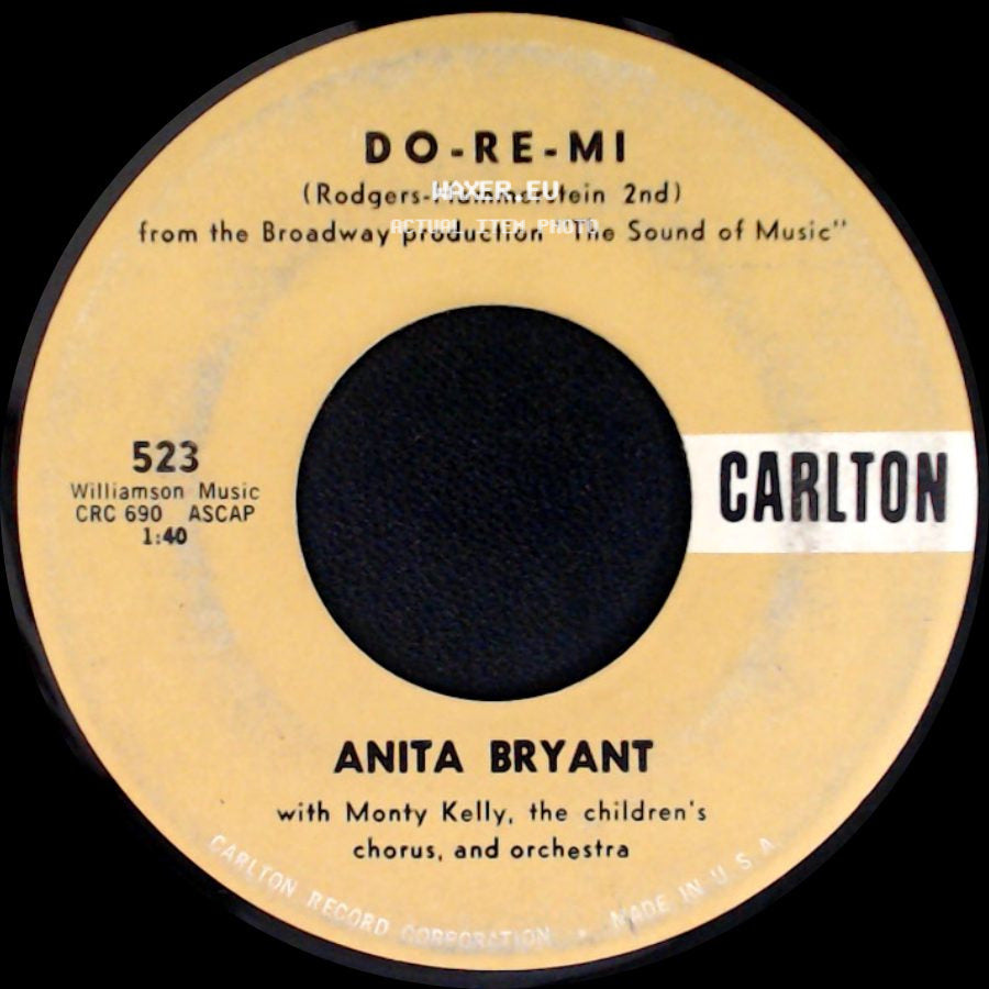 Anita Bryant - Promise Me A Rose (A Slight Detail) / Do-Re-Mi side B