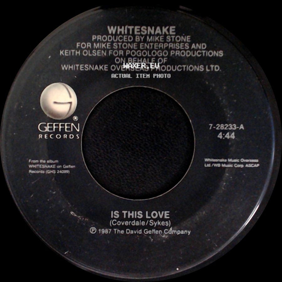 Whitesnake - Is This Love / Bad Boys side A