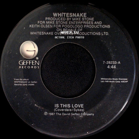 Whitesnake - Is This Love / Bad Boys side A