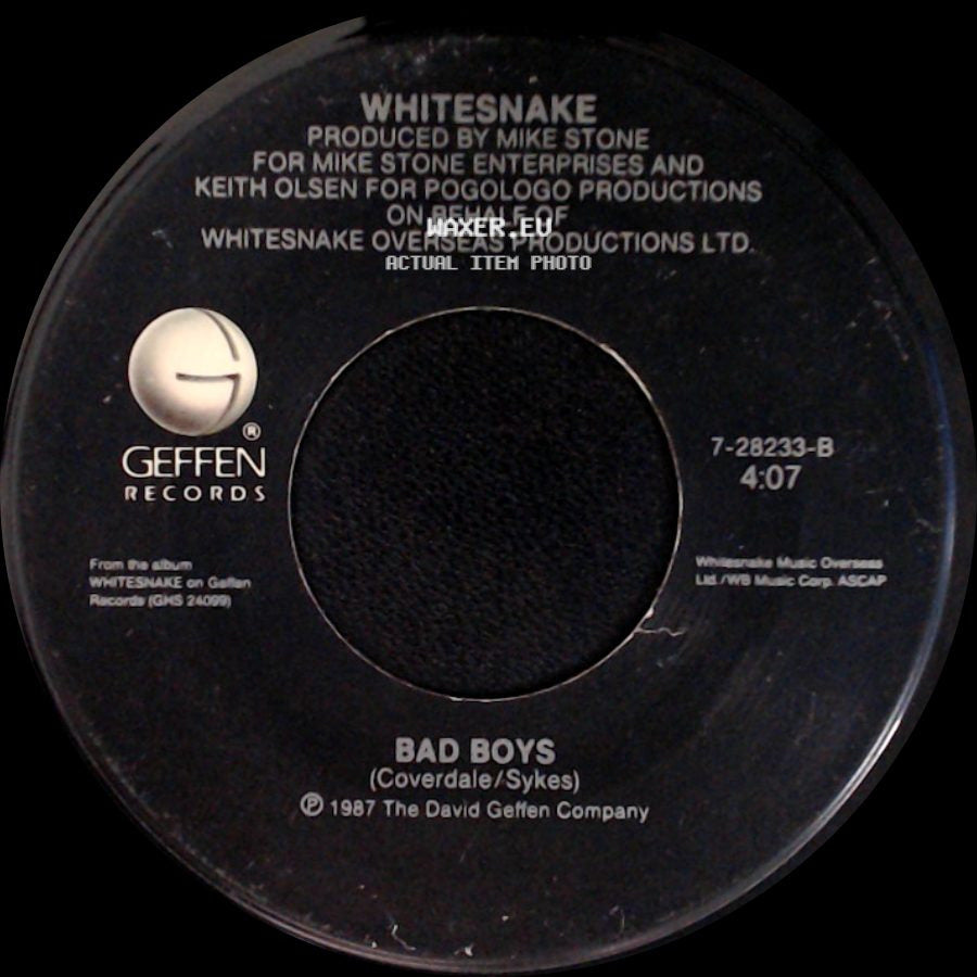 Whitesnake - Is This Love / Bad Boys side B