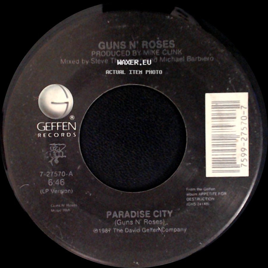 Guns N' Roses - Move To The City / Paradise City side B