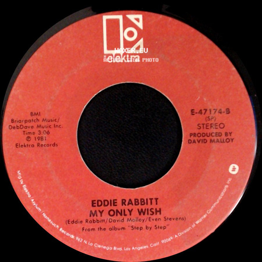 Eddie Rabbitt - Step By Step / My Only Wish side B