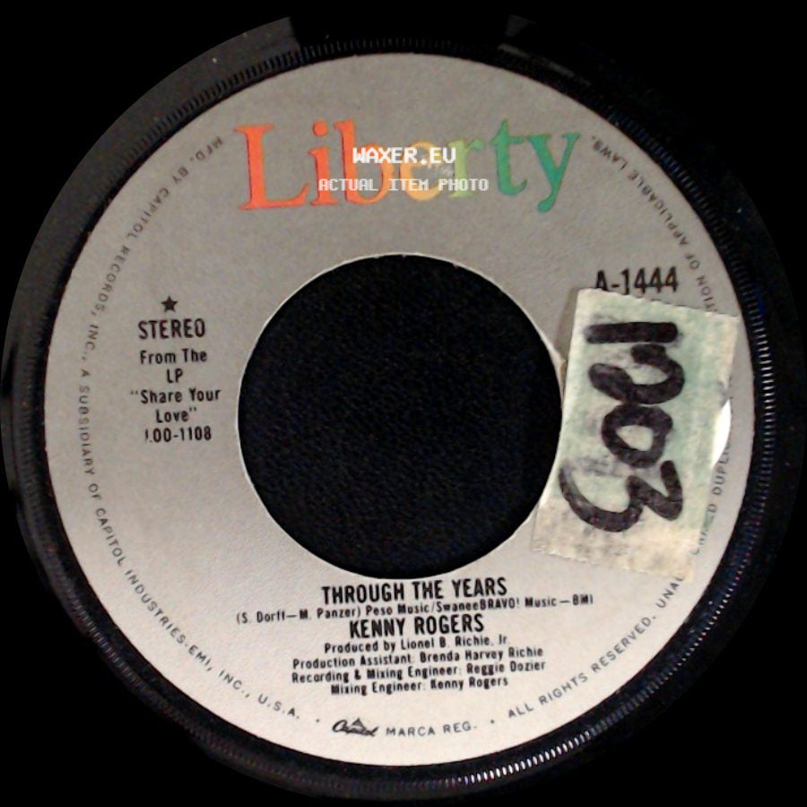 Kenny Rogers - Through The Years / So In Love With You side A
