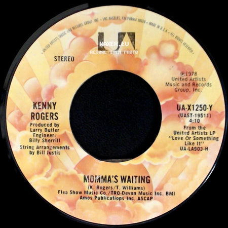 Kenny Rogers - The Gambler / Momma's Waiting side B