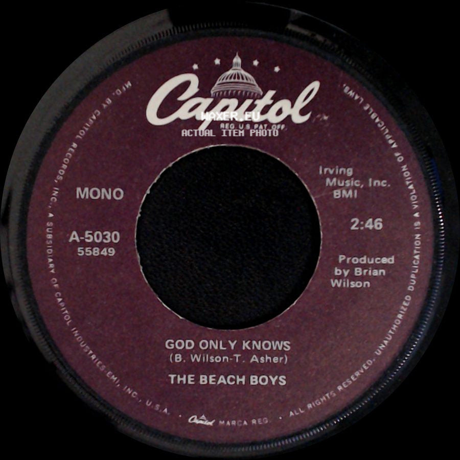The Beach Boys - Good Vibrations-Help Me Rhonda-I Get Around-Shut Down-Surfin'-Safari-Barbara Ann-Surfin' Usa-Fun, Fun, Fun Medley / God Only Knows side B