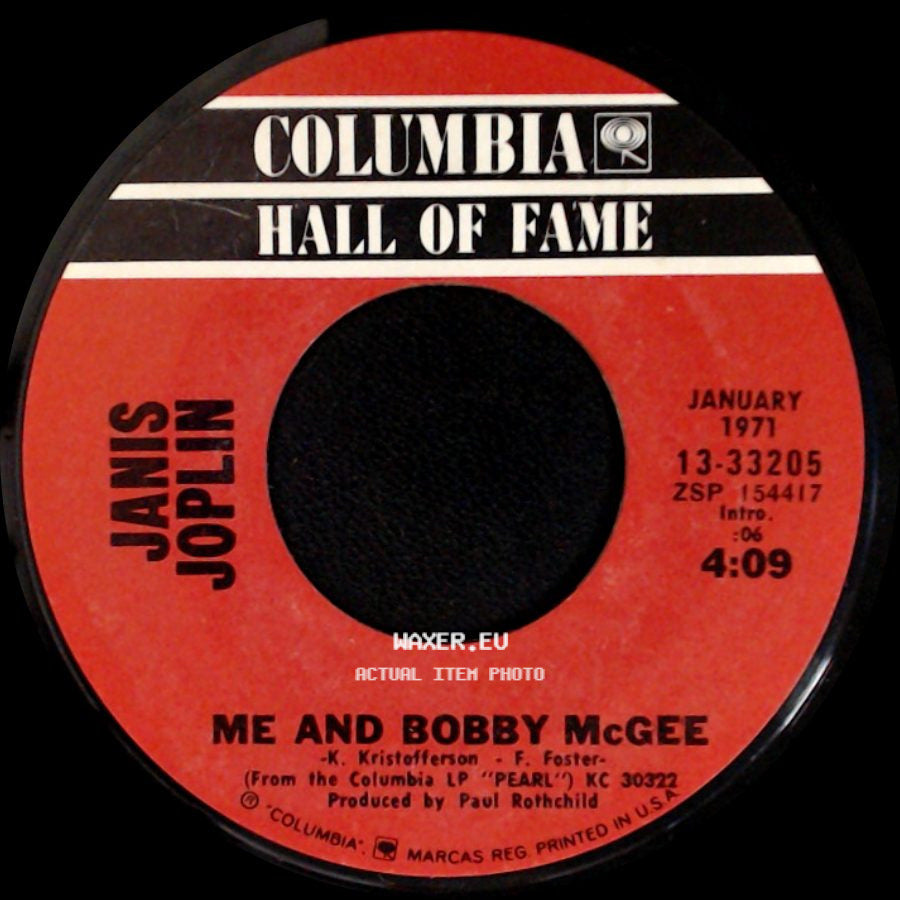 Janis Joplin - Me And Bobby Mcgee / Get It While You Can side A