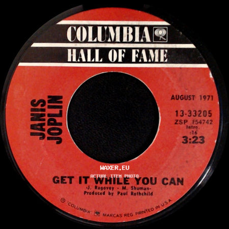 Janis Joplin - Me And Bobby Mcgee / Get It While You Can side B