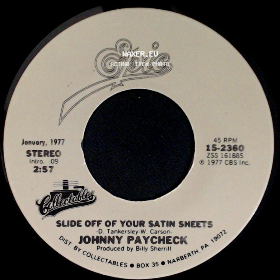 Johnny Paycheck - Take This Job And Shove It / Slide Off Of Your Satin Sheets side B