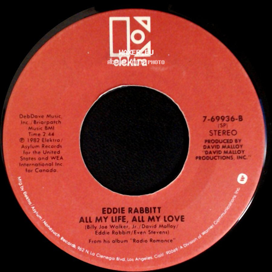 Eddie Rabbitt With Crystal Gayle / Eddie Rabbitt - You And I / All My Life, All My Love side B