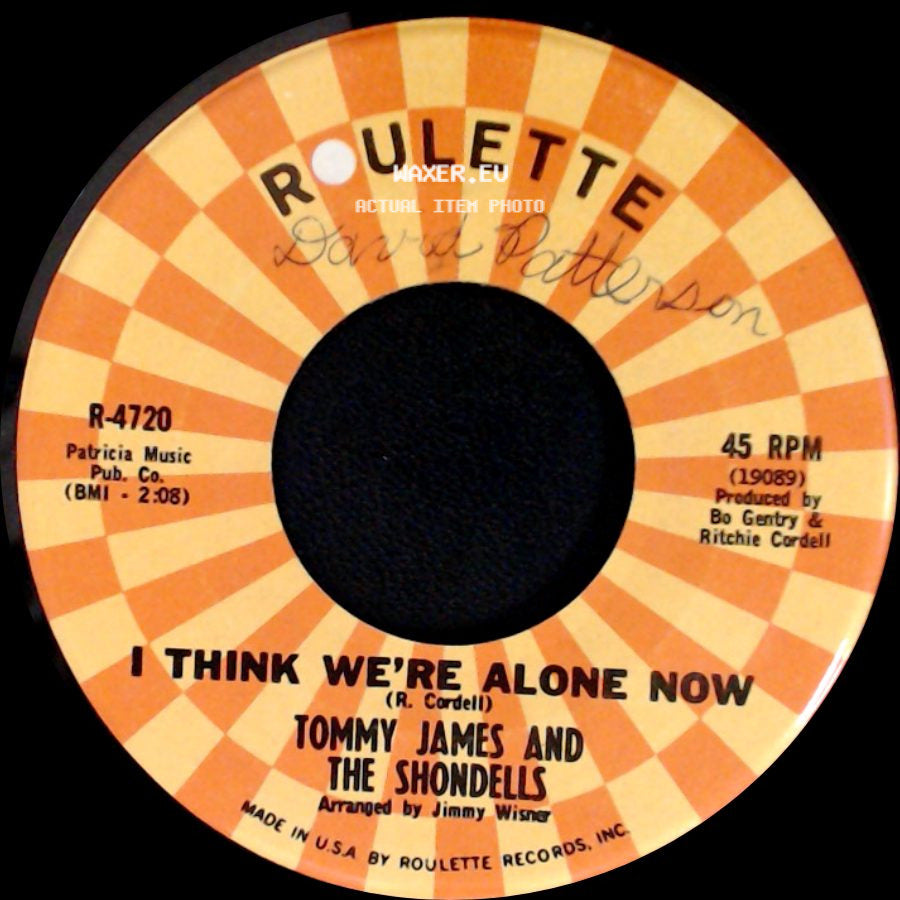 Tommy James And The Shondells - Gone, Gone, Gone / I Think We're Alone Now side B