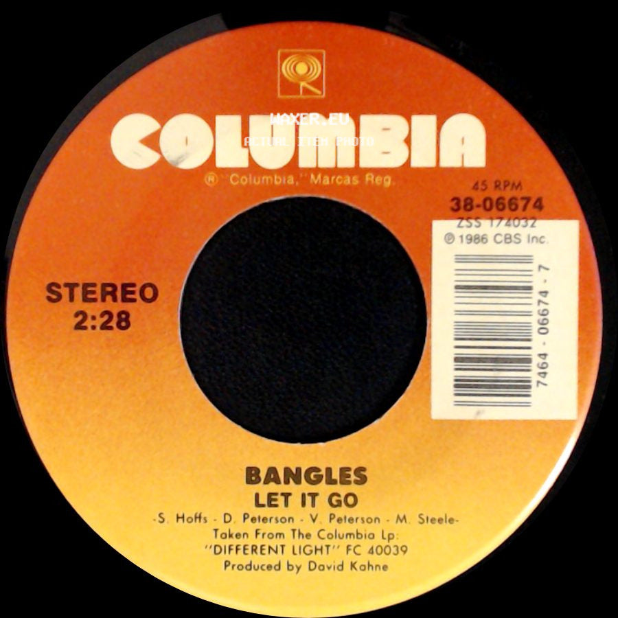 Bangles - Let It Go / Walking Down Your Street side A