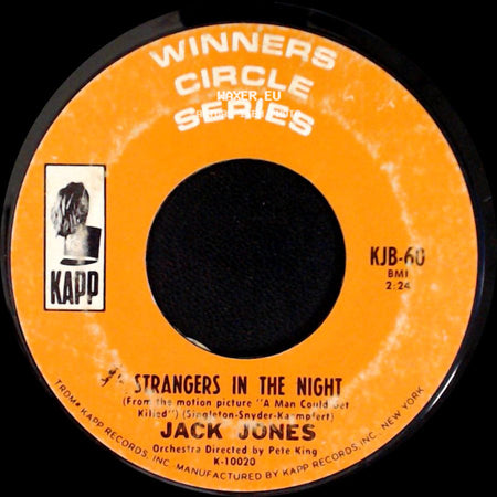 Jack Jones - Strangers In The Night / The Impossible Dream (The Quest) side A