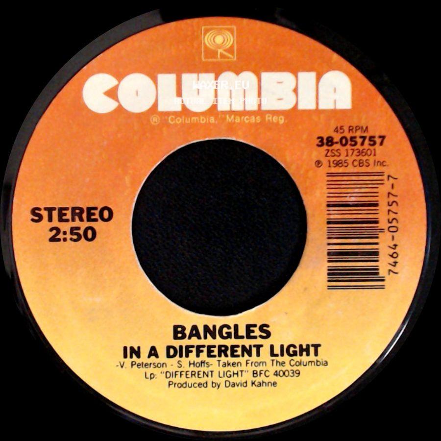 Bangles - Manic Monday / In A Different Light side B