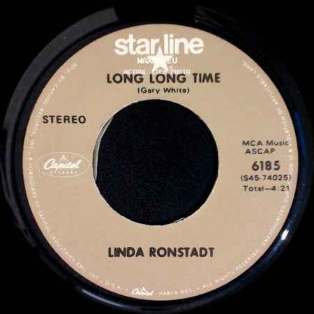 Linda Ronstadt / The Stone Poneys With Linda Ronstadt - Long Long Time / Different Drum side A