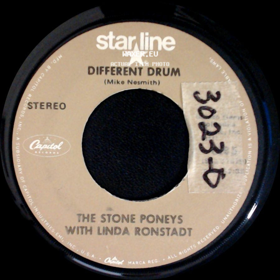 Linda Ronstadt / The Stone Poneys With Linda Ronstadt - Long Long Time / Different Drum side B