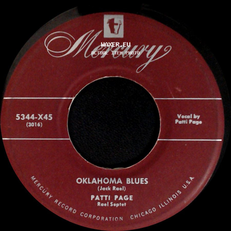 Patti Page / Patti Page Quartet - Oklahoma Blues / With My Eyes Wide Open I'm Dreaming side A