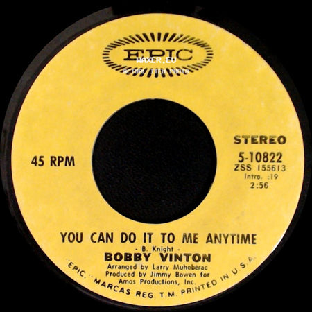 Bobby Vinton - You Can Do It To Me Anytime / Every Day Of My Life side A