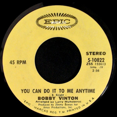 Bobby Vinton - You Can Do It To Me Anytime / Every Day Of My Life side A