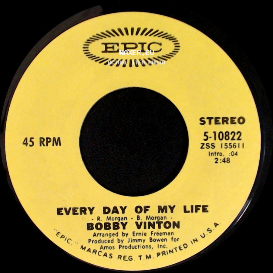 Bobby Vinton - You Can Do It To Me Anytime / Every Day Of My Life side B